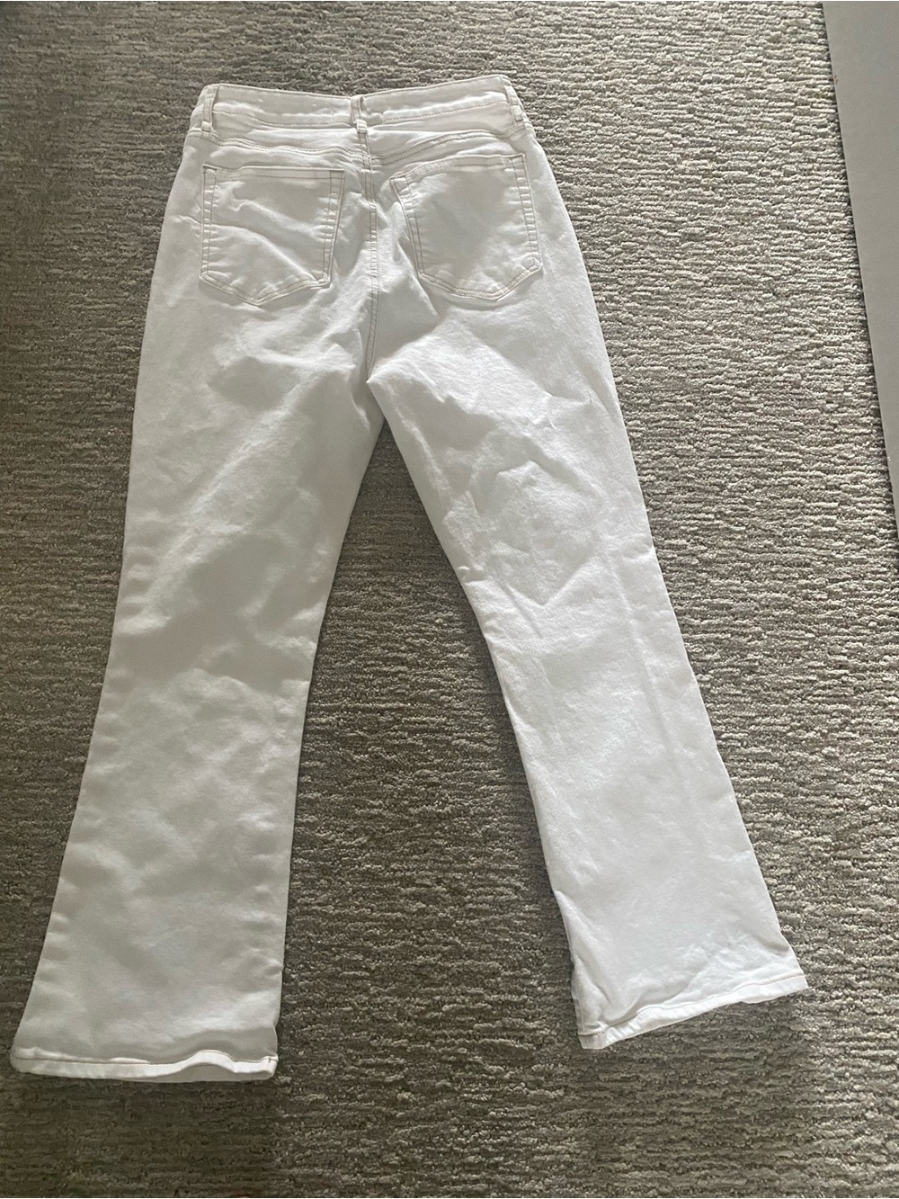 Loft Fashion White Capris Jeans